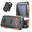 42800mAh Solar Power Bank Fast Charger Built-in Flashlight