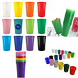 16Oz Colorful Plastic Stadium Cup
