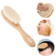 Multifunction Natural Soft Goat Hair Wooden Handle Babybrush