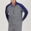 Zero Restriction Men's Z425 LS Melange Quarter-Zip Pullover