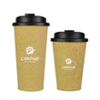Custom Cork Take-Out Size Coffee Mug With Lid 12Oz 16Oz