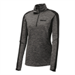 Ladies PosiCharge 1/4 Zip Electric Heather Pullover