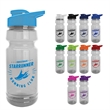 The Trainer - 24 oz. Clear Sports Bottles with Drink thru