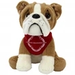 8" Medium Sitting Dog - Large Eyes Bulldog