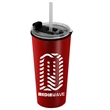 The Explorer- 18 oz. Metallic Travel Tumbler with 2-in-1 lid