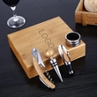 4 Piece Bamboo Wine Tool Set