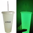 Glow In The Dark Tumbler With Lid And Straw