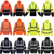 Reflective Strip Hoodie Road Work High visibility Jacket