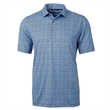 Cutter and Buck Pike Magnolia Print Stretch Polo