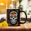 Full Color 11oz  Black Ceramic Mug