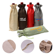 Colorful Burlap Wine Bottle Bag