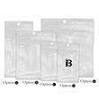 Clear Lock Printed Bags Pockets With Hang Hole