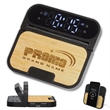 Bamboo 2-in-1 Wireless Charging Pad with Digital Clock