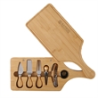 7 Piece Bamboo Wine & Cheese Board Set