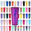 24oz Studded Tumbler with Lid and Straw