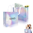 Large Waterproof Reusable Iridescent Gift Tote Bags