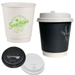 10 oz. Insulated Double Wall Paper Coffee Cup With Lid