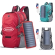 Portable Foldable Hiking Daypack Backpack with Solar Panel