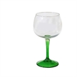 20 oz Green Stem Wine Glasses
