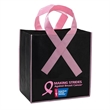 Pink Ribbon Non-Woven Shopping Tote Breast Cancer Awareness