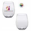 20oz BPA Free Light Plastic Stemless Wine Glass