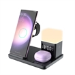 6 in 1 Charging Station With Alarm Clock And Night Light