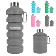In Stock 1000ML Silicone Foldable Collapsible Water Bottle