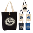 11.5 oz. Cotton Canvas Button-Up Tote Bag