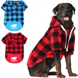 Large Plaid Dog Hoodie