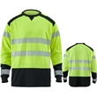 Hi Viz Class 3 Segmented Tape Safety Long Sleeve T-Shirt