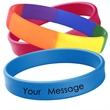 1/2" Screen Printed Silicone Awareness Bracelets