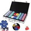 300 Piece Texas Chip Dice Poker Set With Cards