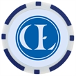 Full Color Poker Chip Ball Markers w/Double Sided Logo
