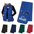 Embroidered Custom Fleece Scarves Shawls With Pockets