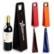 Single Bottle Premium Leather Reusable Wine Bag with Handle