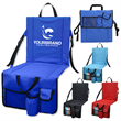 Folding Stadium Seat Cushion With Back Support Cup Holder