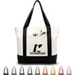 Custome Stylish Durable Canvas Tote Bag with External Pocket
