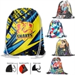 210D Fully Sublimated Cinch Up Drawstring Backpack 15"x18"