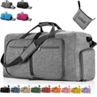 Foldable Duffel Bag with Shoe Compartment