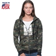 USA Made Unisex Camo Fleece Full Zip Pullover Hoodie