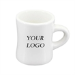 10 oz. Bright White Ceramic Diner Mugs w/ Custom Logo