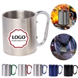Stainless Steel Mug With Carabiner Hook