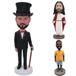 Fully Customizable  6 inch Custom Polymer Clay Bobblehead