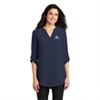 Port Authority Ladies 3/4-Sleeve Tunic Blouse.
