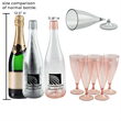 Bubbly Reusable Champagne Flutes Set