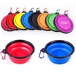 Silicone Collapsible Pet Bowl with Carabiner Clip