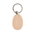 Wooden Egg Shape Keychain