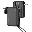 Portable Charger With Us Plug 3 Inbuilt Cables