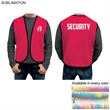 Domestic Sublimated SECURITY Polyester Poplin Vest