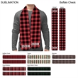 Stock Plaid Design Fashion Scarf, 8x60
